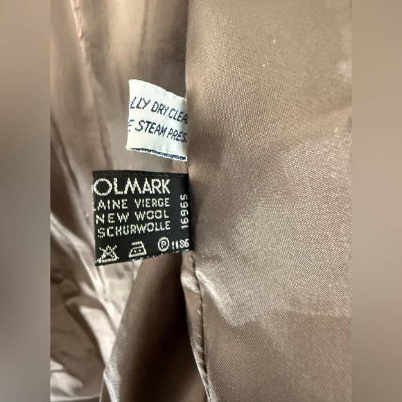 Yves Saint Laurent Vintage Wool Striped Blazer Jacket Brown Gray Size 44R - Picture 10 of 14